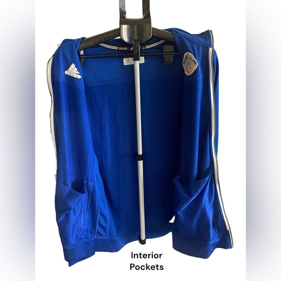 Vintage Adidas Royal Blue Jacket UCR University of California Riverside Size L - Picture 12 of 12
